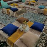 Meja Lesehan + Dekor